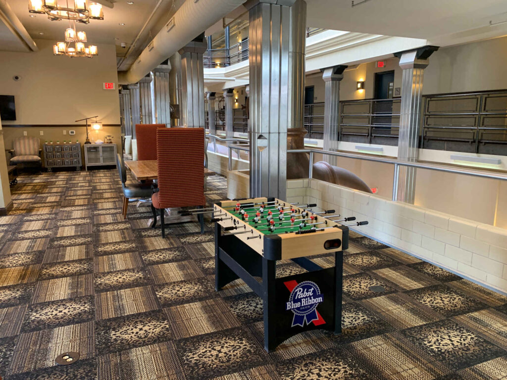 Mezzanine Foozball add Skull