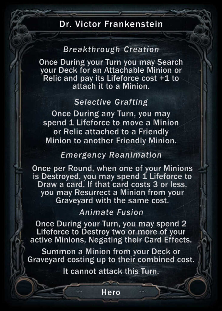 Dr Frankensteins Hero Deck 2